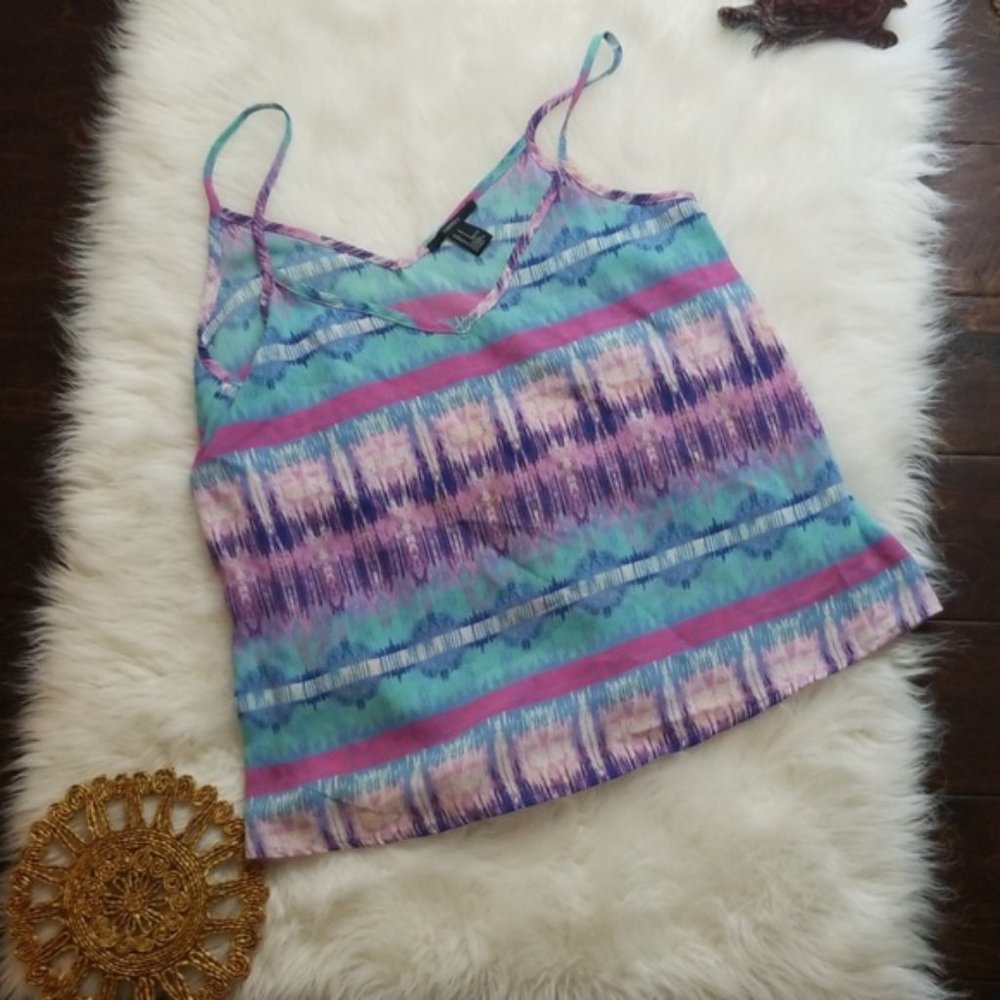 Forever 21 Ikat Geometric tank